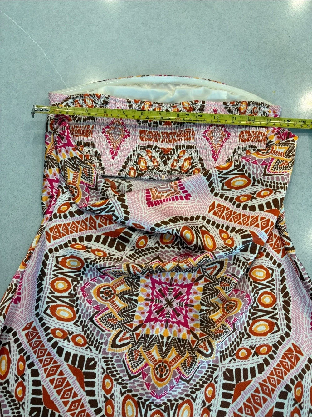 Forever 21 Pink Multicolor Mini Dress with Geometric Print